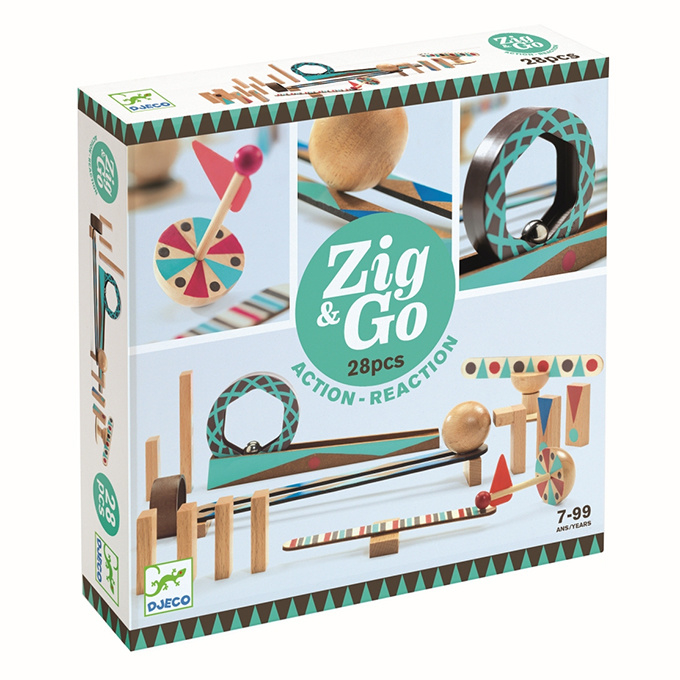 Zig & Go Actie-Reactie baan 28 stuks