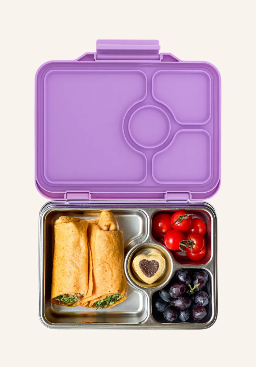 Yumbox RVS Pret 4 vakken Lavande paars